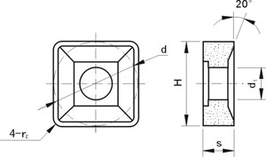 Mecanicamente Presas Inserts Tipo 4G